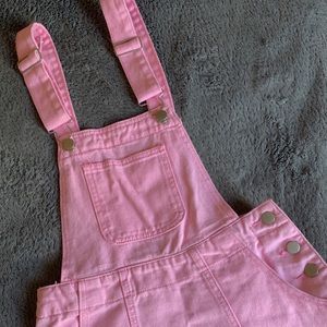 PLT baby pink overall dress